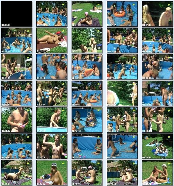 Merry Pool - Naturist freedom family nudism video [720×480 | 01:03:16 | 4 GB] [ヌーディズムコレクション]