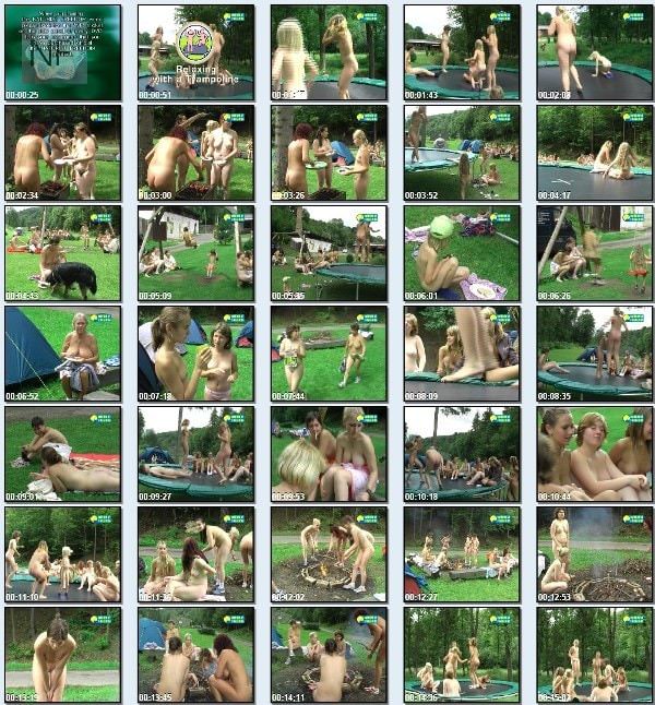 Relaxing with a Trampoline - Naturist freedom family nudism video [720×480 | 01:10:16 | 4.3 GB] [ヌーディズムコレクション]