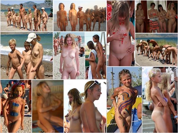 Photos family nudism summer sea [ヌーディズムコレクション]