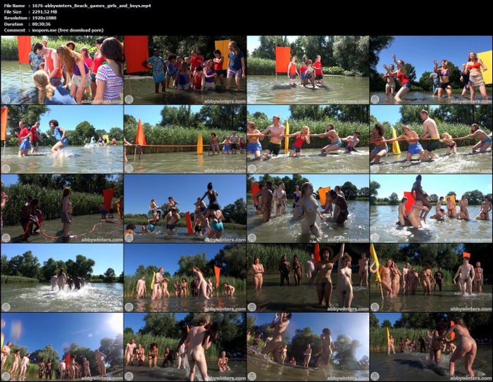 A group of guys and girls nudists in nature - funny naked games HD games and photo collection [ヌーディズムコレクション]